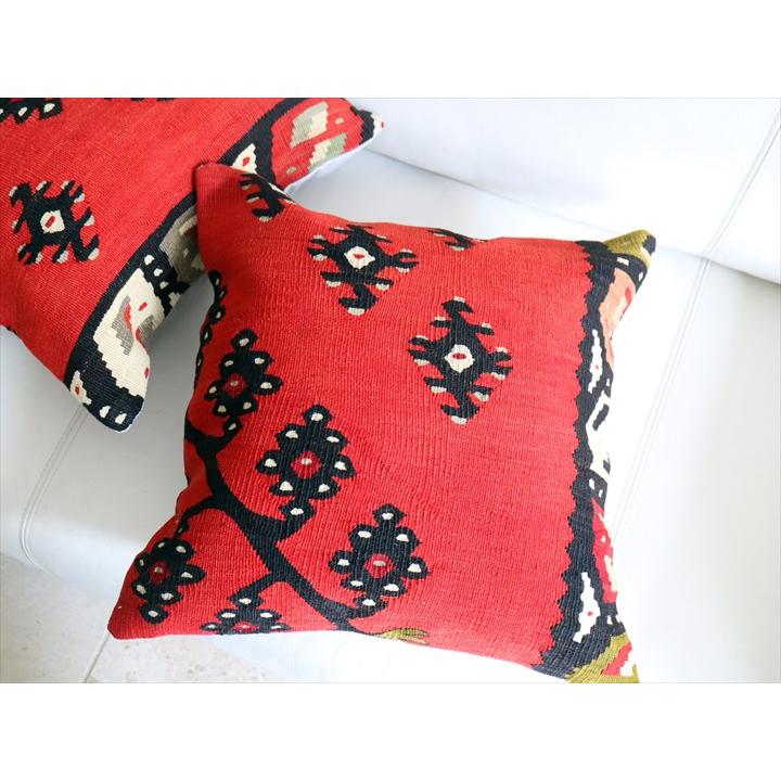 アンティークキリム クッションカバー 40×40cm シャルキョイ Antique Kiilim Cushion | ブランド登録なし | 02