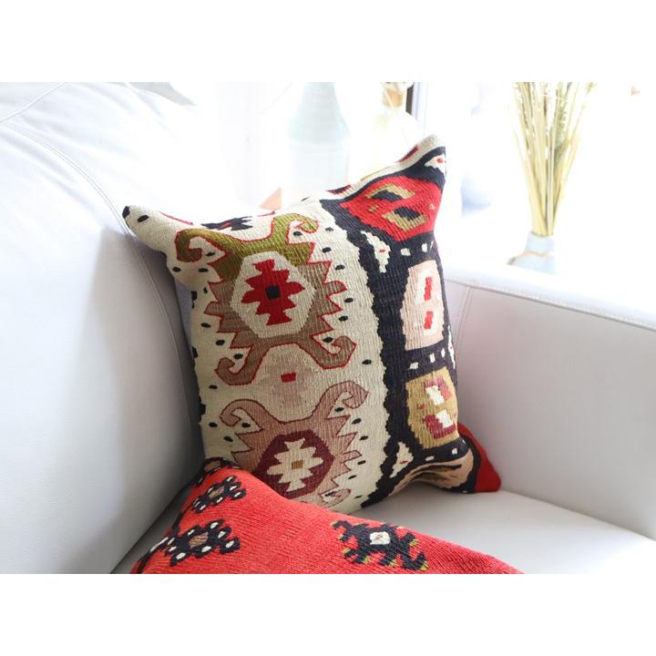 アンティークキリム クッションカバー 38×40cm シャルキョイ Antique Kiilim Cushion | ブランド登録なし | 01