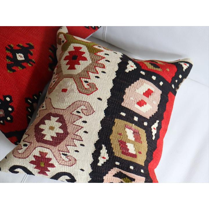 アンティークキリム クッションカバー 38×40cm シャルキョイ Antique Kiilim Cushion | ブランド登録なし | 02
