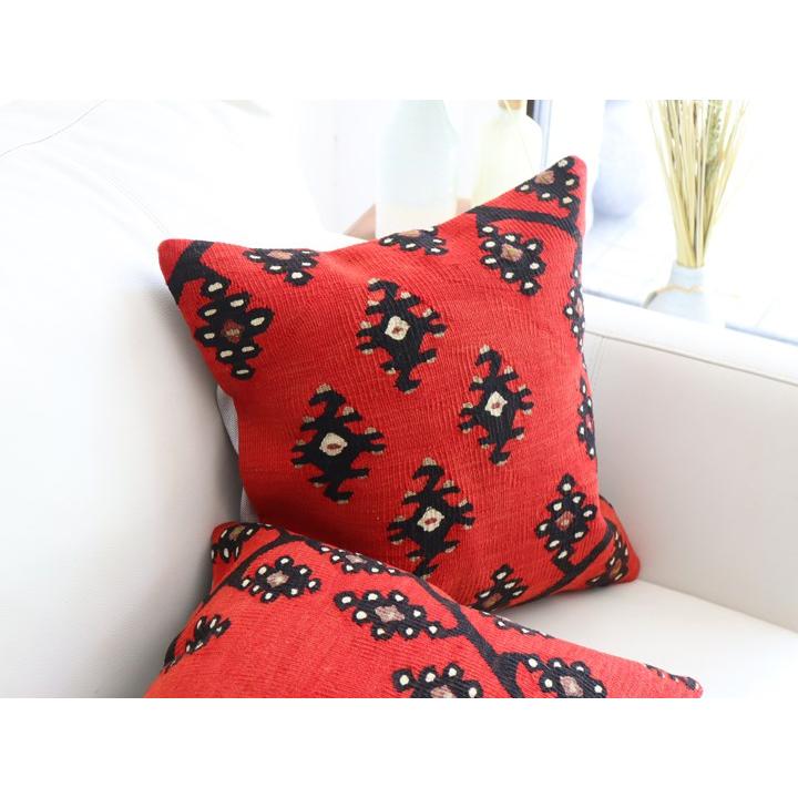 アンティークキリム クッションカバー 41×41cm シャルキョイ Antique Kiilim Cushion | ブランド登録なし | 01