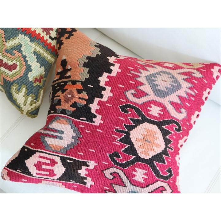 オールドキリム クッションカバー 40×40cm シャルキョイ Old Kiilim Cushion | ブランド登録なし | 02