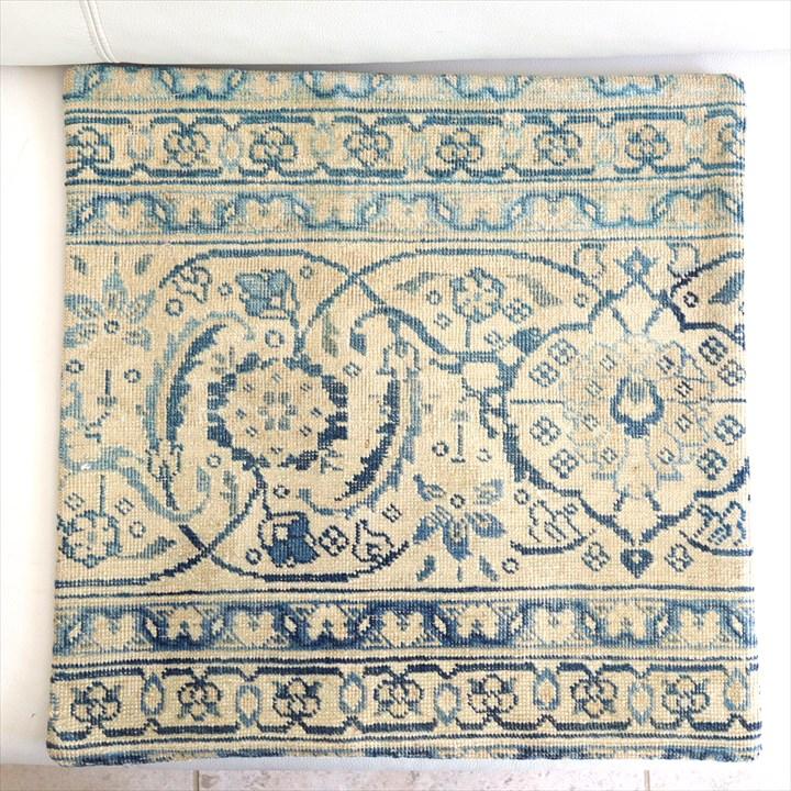 ヴィンテージ 絨毯クッション 45×45cm ブリーチしたアンティーク加工 Old Carpet Cushion | ブランド登録なし | 04