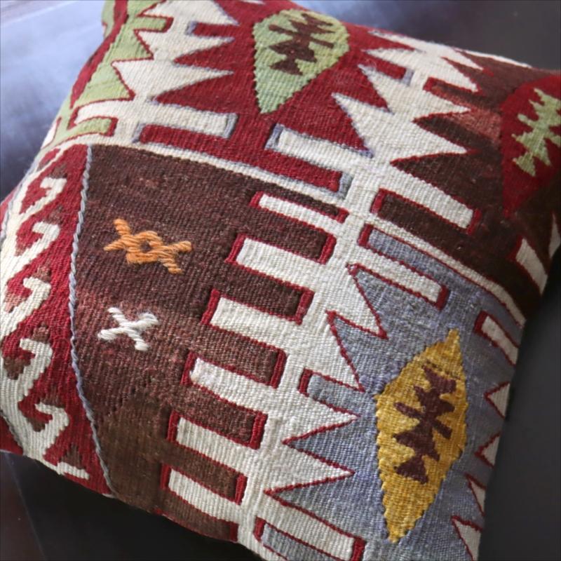 オールドキリム クッションカバートルコ南部アダナ地方 チフカナットキリム |  | 04