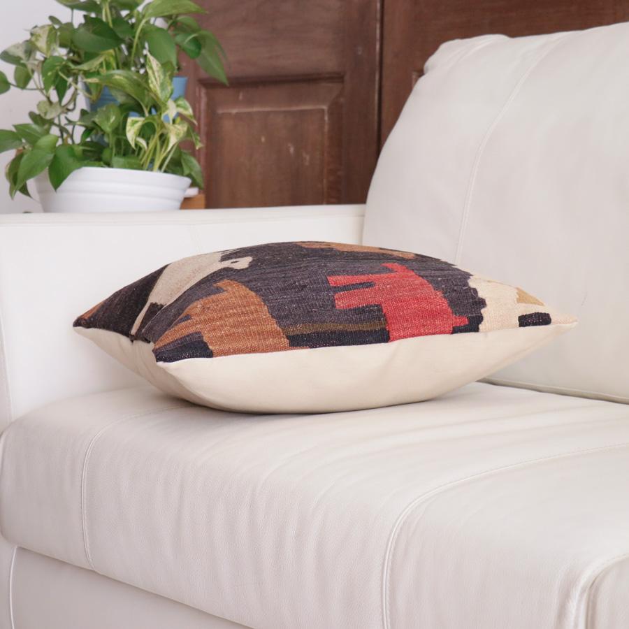 オールドキリム クッションカバー 40cm角 40×40cm シワス　ラクダ |  | 03
