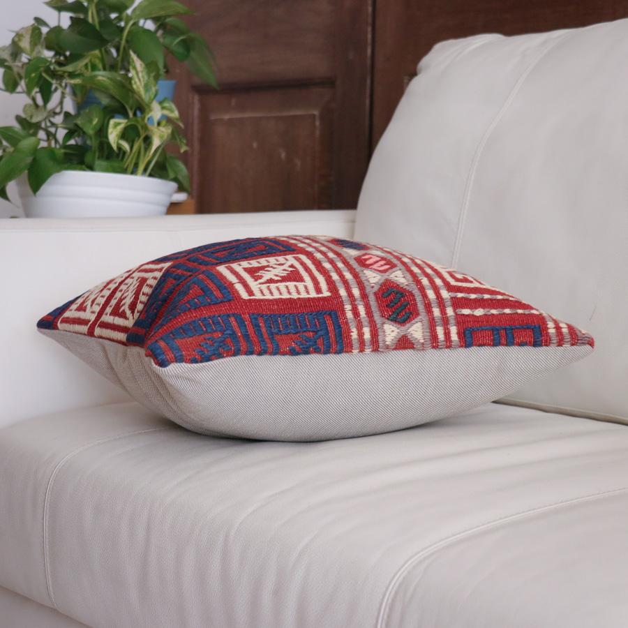 オールドキリム クッションカバー 40cm角 40×40cm ベルガマ ジジム |  | 04