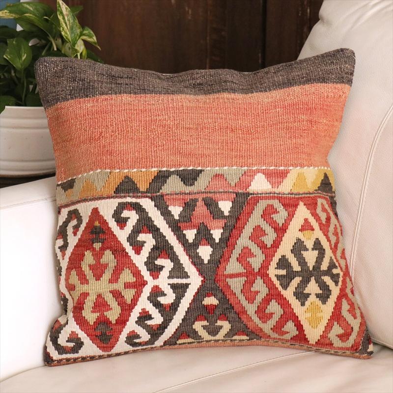 オールドキリム クッションカバー 40cm角 40×40cm フェティエ | 