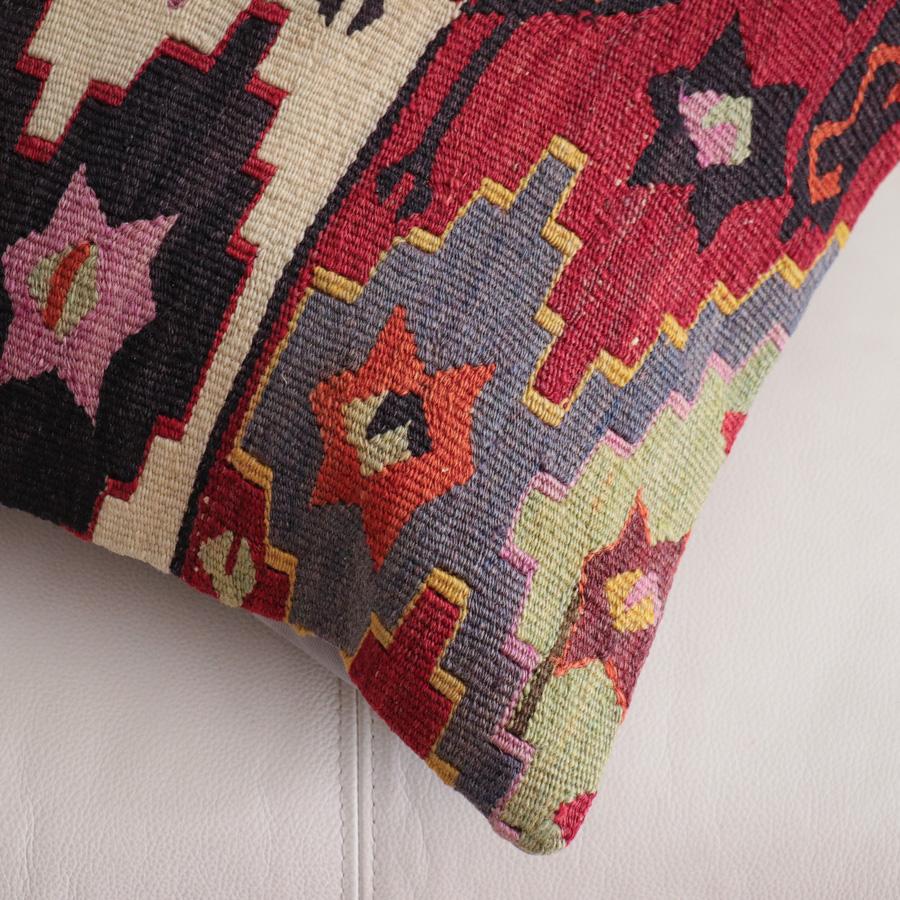 オールドキリム クッションカバー 40cm角 40×40cm アンテップ　ソロモンの星 |  | 01