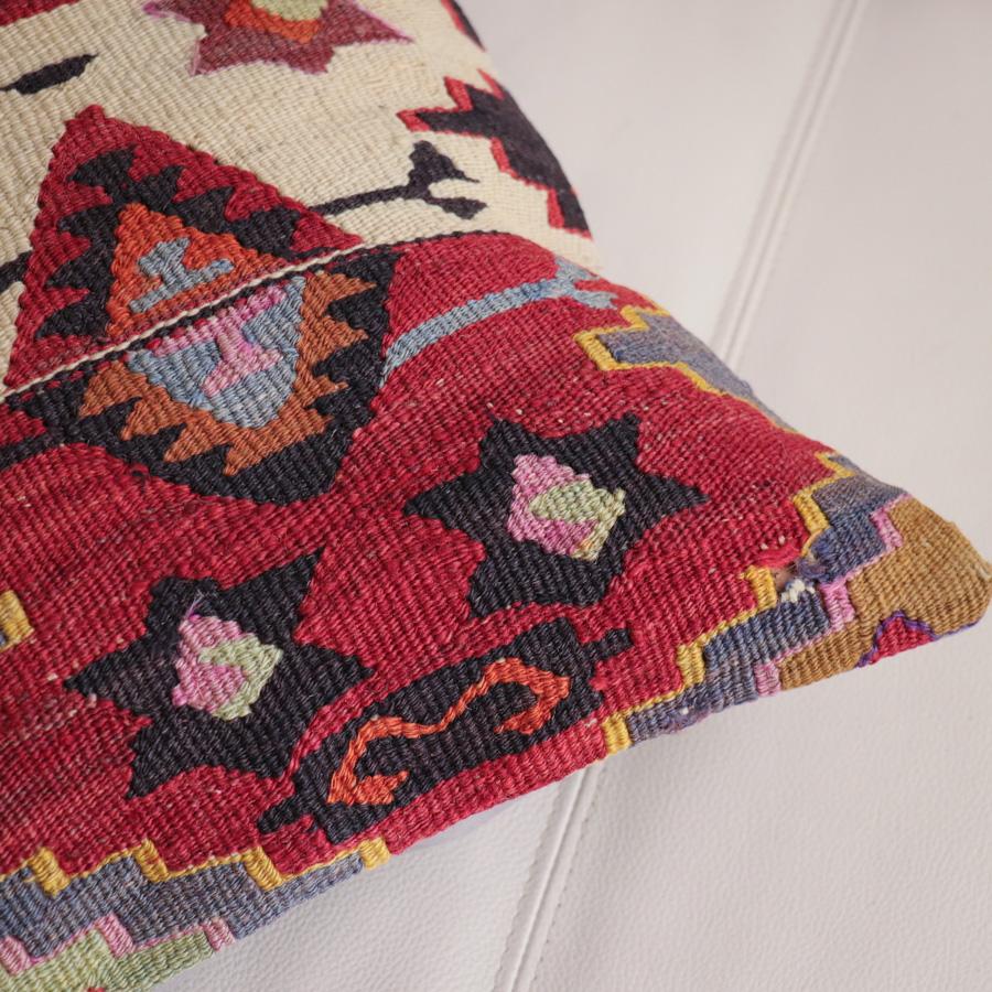 オールドキリム クッションカバー 40cm角 40×40cm アンテップ　ソロモンの星 |  | 02