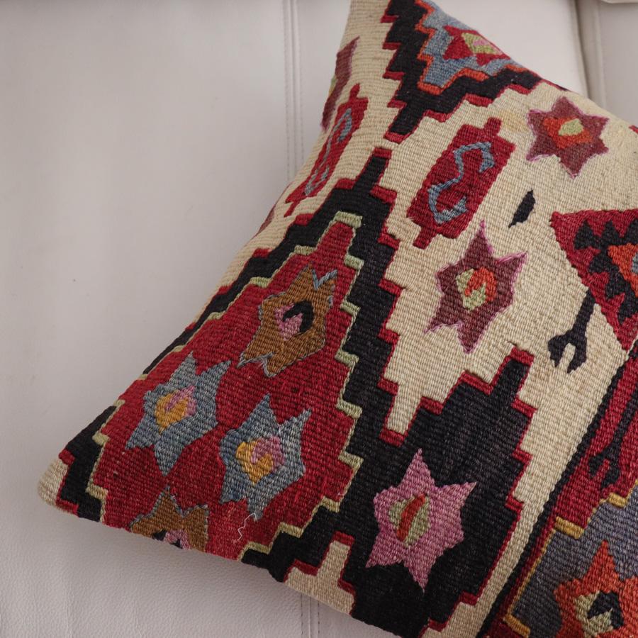 オールドキリム クッションカバー 40cm角 40×40cm アンテップ　ソロモンの星 |  | 03