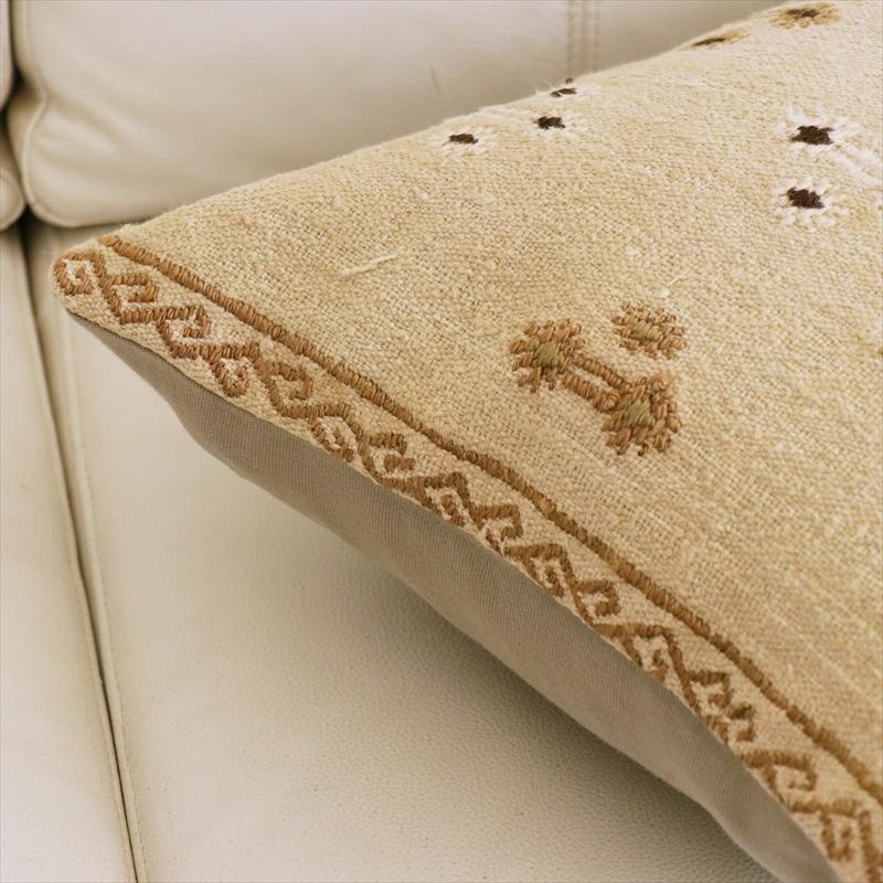 オールドキリムクッションカバー　40cm角サイズクリーム色　ジジム　Sivas Old Kilim |  | 04