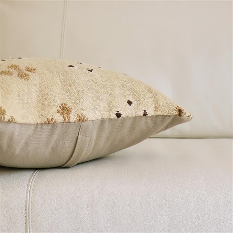 オールドキリムクッションカバー　40cm角サイズクリーム色　ジジム　Sivas Old Kilim |  | 05