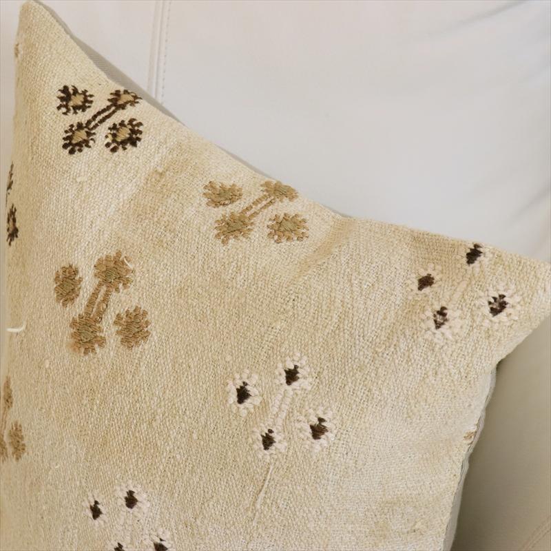 オールドキリムクッションカバー　40cm角サイズクリーム色　ジジム　Sivas Old Kilim |  | 01