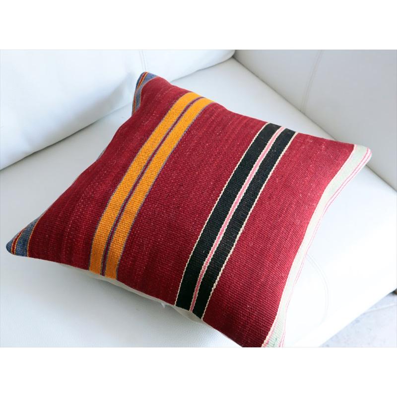 オールドキリムクッションカバー 38×38cm ボーダー OUTLET・アウトレット・難あり |  | 03