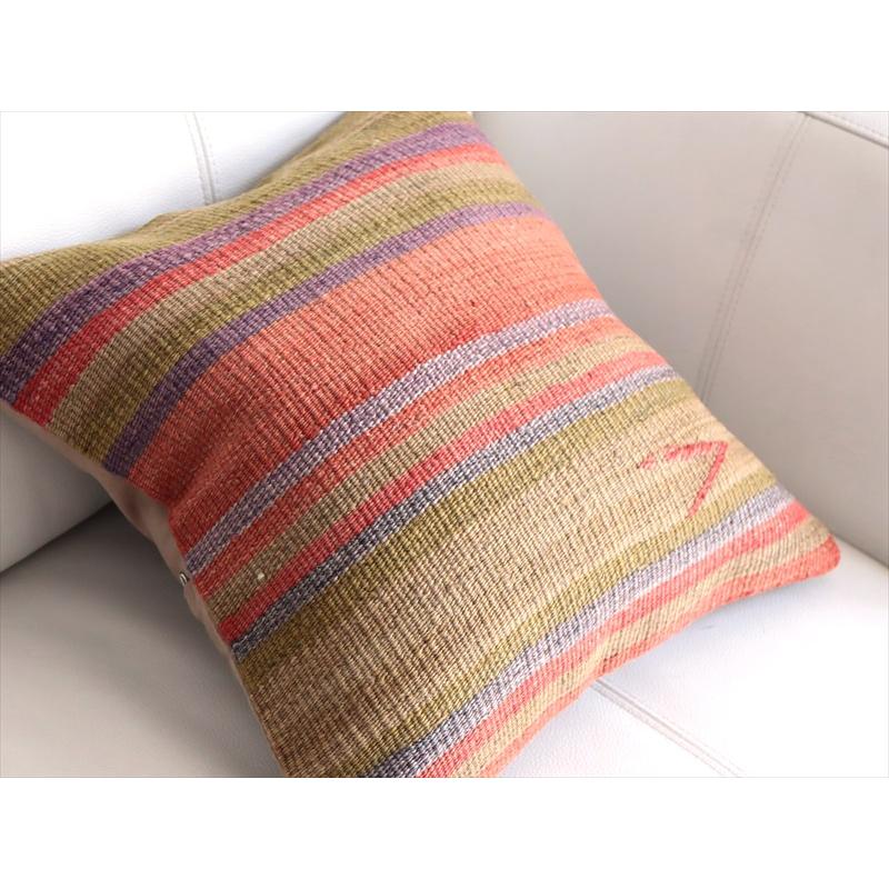 オールドキリムクッションカバー 36×36cm ボーダー OUTLET・アウトレット・難あり |  | 02