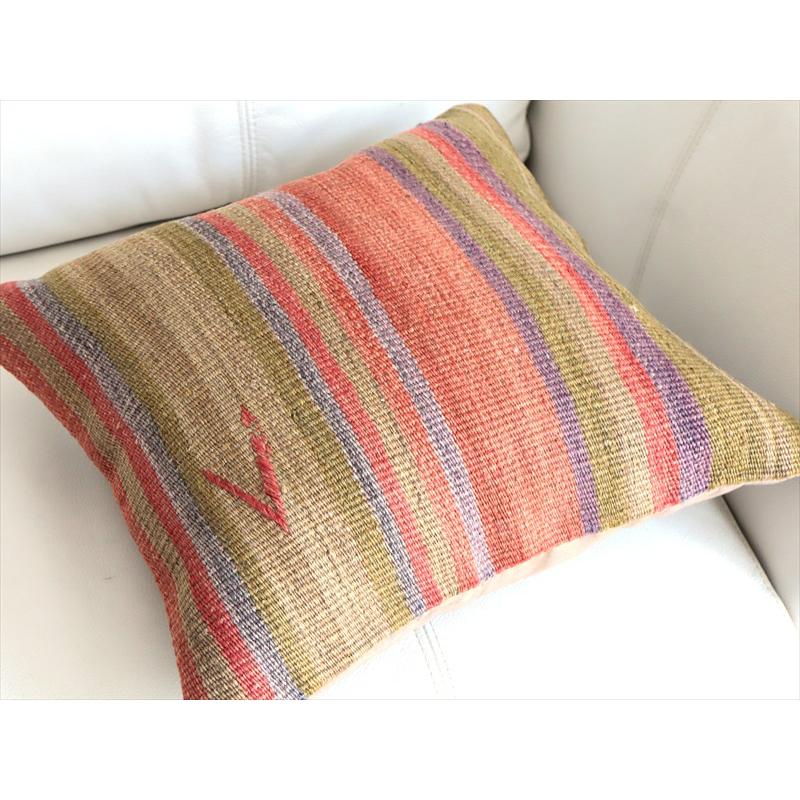 オールドキリムクッションカバー 36×36cm ボーダー OUTLET・アウトレット・難あり |  | 03