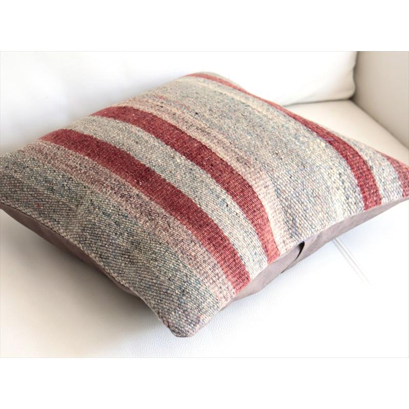 オールドキリムクッションカバー 40cm角サイズ 40×40cm シンプルボーダー |  | 03