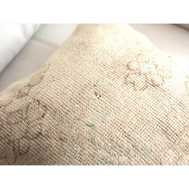 ヴィンテージラグ クッションカバー 40×40cm トルコ絨毯・ブリーチしたアンティーク加工 OUTLET・アウトレット・難あり |  | 04
