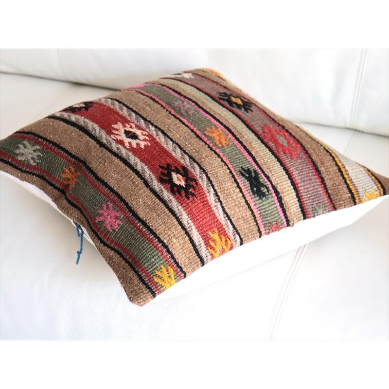 オールドキリム 40cm角クッションカバー 38×39cm ボーダー・ジジム Old Kilim Cushion |  | 03