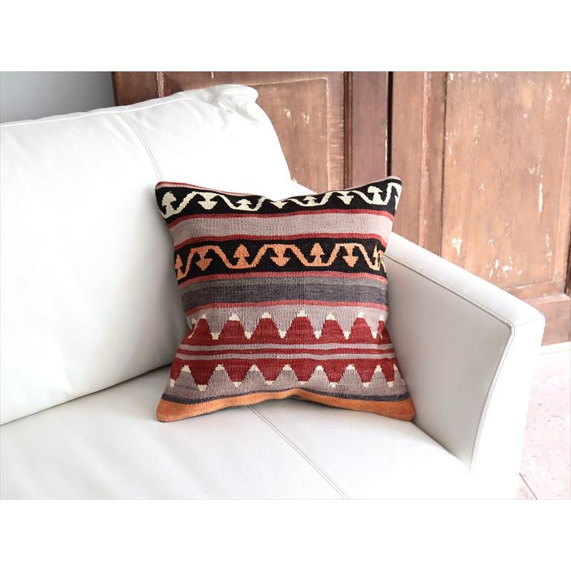 オールドキリム 40cm角クッションカバー 39×39cm Old Kilim Cushion |  | 01