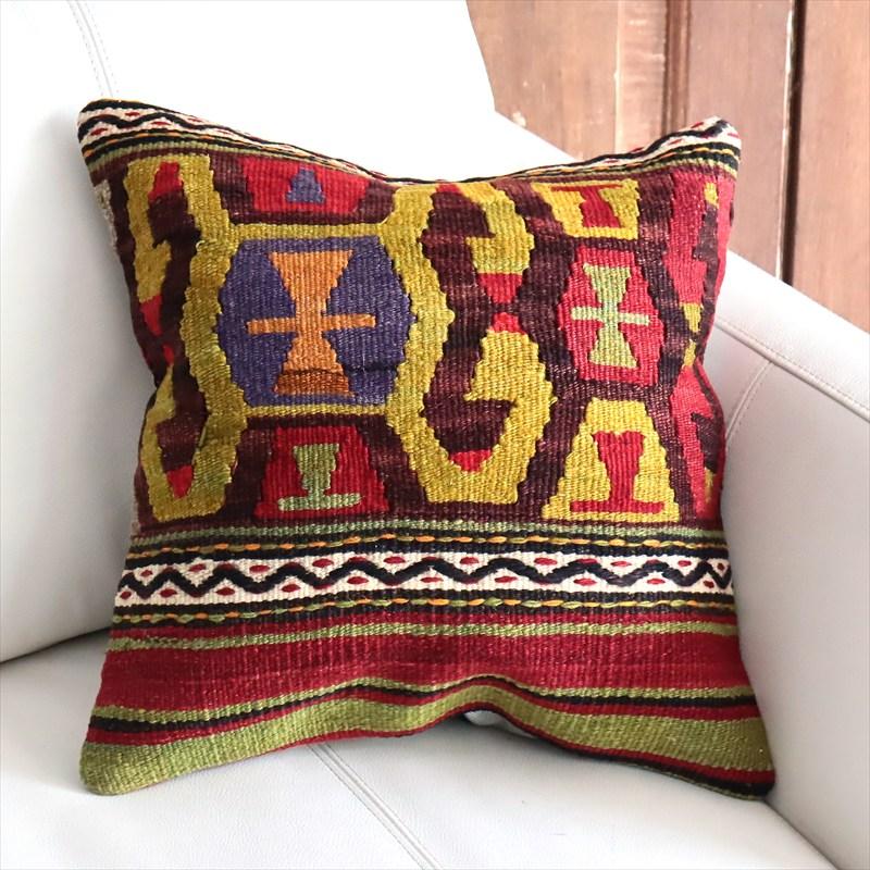 オールドキリム 40cm角クッションカバー 38×38cm Old Kilim Cushion | 