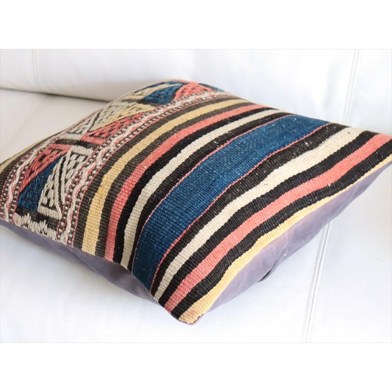 オールドキリム 40cm角クッションカバー 40×40cm ボーダー・ジジム Old Kilim Cushion |  | 03