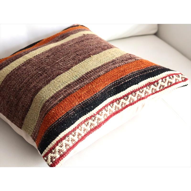 オールドキリム 40cm角クッションカバー 39×39cm ボーダー・ジジム Old Kilim Cushion |  | 03