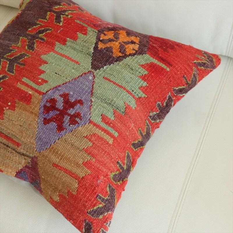 オールドキリム 40cm角クッションカバー 39×39cm エミルダ Old Kilim Cushion |  | 01