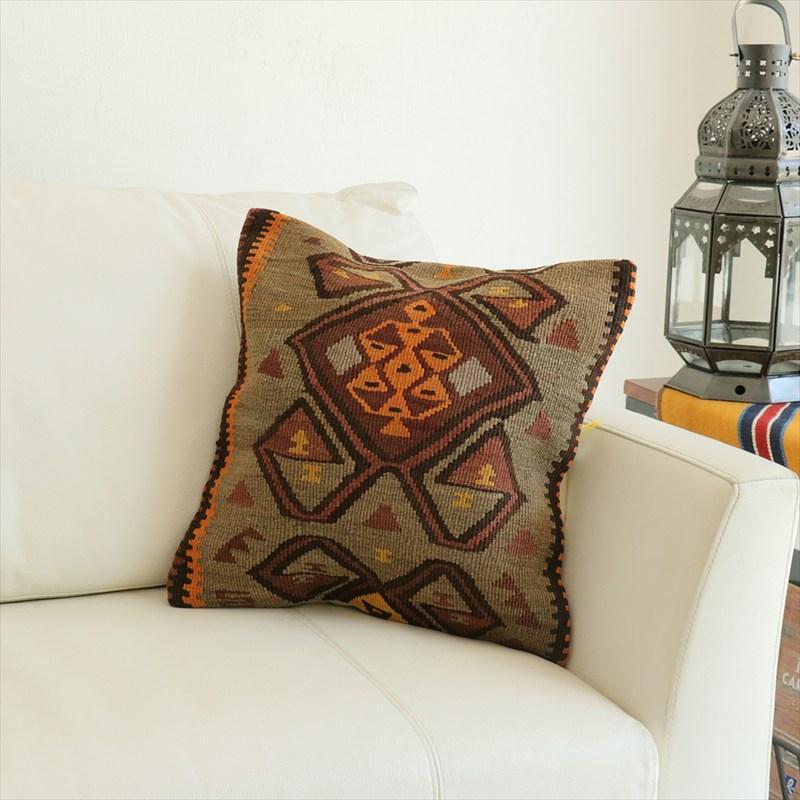 オールドキリム 40cm角クッションカバー 40×40cm カルス Old Kilim Cushion | 