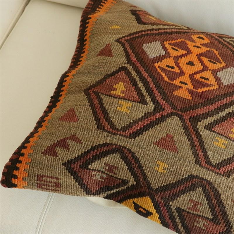 オールドキリム 40cm角クッションカバー 40×40cm カルス Old Kilim Cushion |  | 02