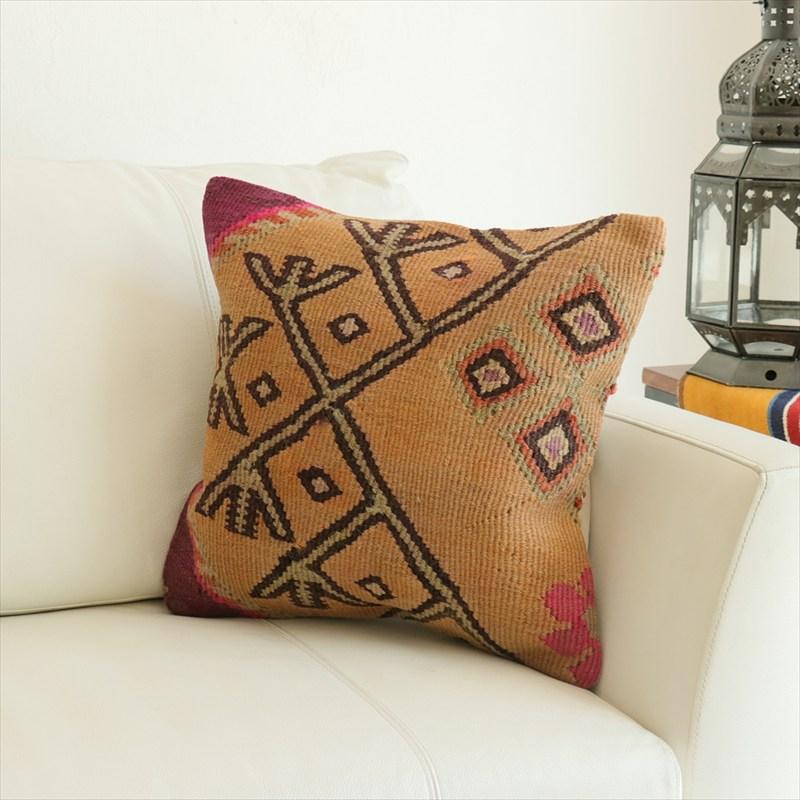 オールドキリム 40cm角クッションカバー 40×41cm カルス Old Kilim Cushion | 