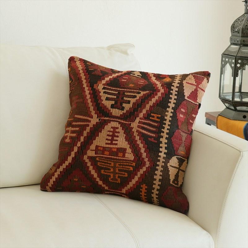 オールドキリム 40cm角クッションカバー 41×41cm カルス Old Kilim Cushion | 