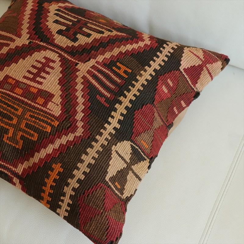 オールドキリム 40cm角クッションカバー 41×41cm カルス Old Kilim Cushion |  | 01