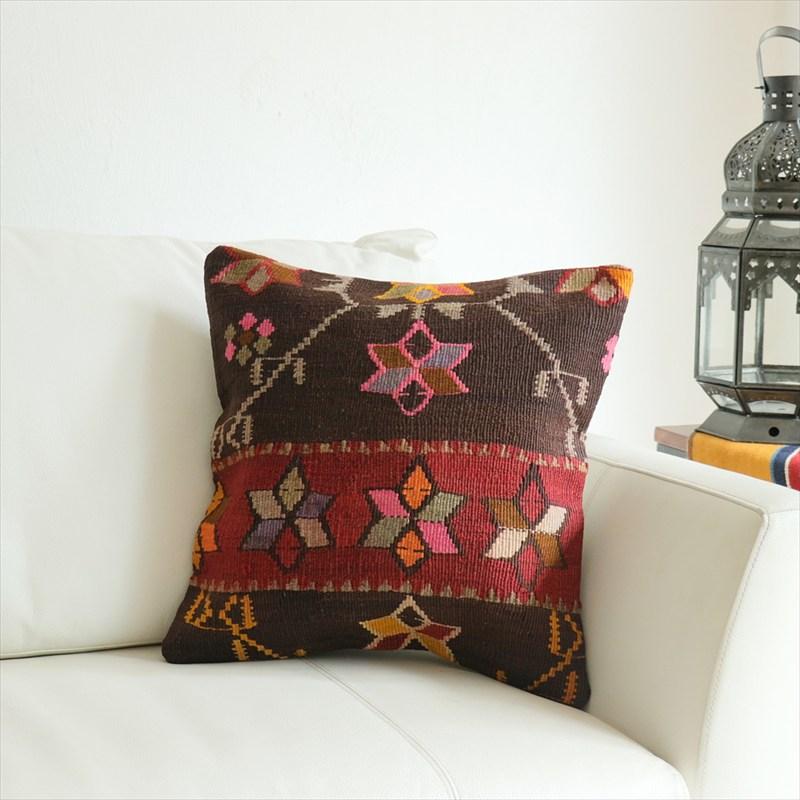 オールドキリム 40cm角クッションカバー 40×40cm カルス Old Kilim Cushion | 