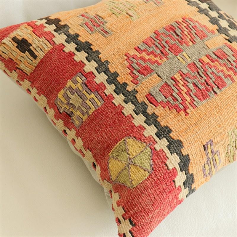 オールドキリム 40cm角クッションカバー 41×40cm カイセリ　チフカナット Old Kilim Cushion |  | 02