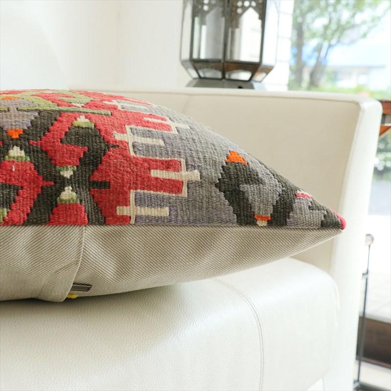 オールドキリム 40cm角クッションカバー 40×40cm エシュメ レッド＆ブルー Old Kilim Cushion |  | 04