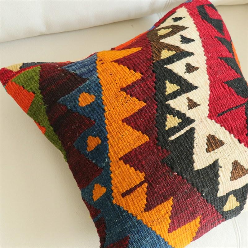 オールドキリム 40cm角クッションカバー 40×40cm エシュメ Old Kilim Cushion |  | 02