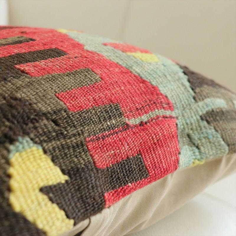 オールドキリム 40cm角クッションカバー 40×40cm エシュメ Old Kilim Cushion OUTLET・アウトレット・難あり |  | 03