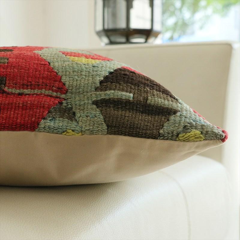 オールドキリム 40cm角クッションカバー 40×40cm エシュメ Old Kilim Cushion OUTLET・アウトレット・難あり |  | 04