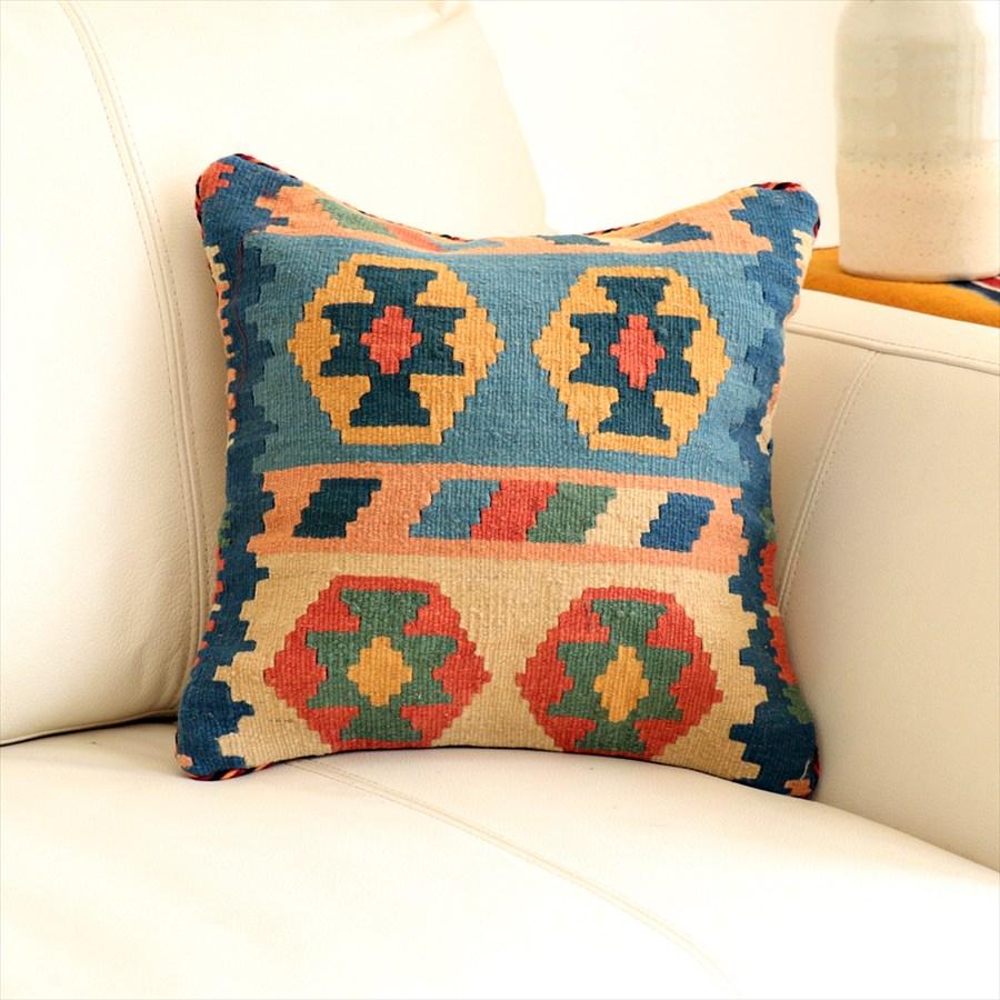 オールドキリムクッションカバー 30×30cm カシュカイ族 Qashkai Kilim Cushion | 