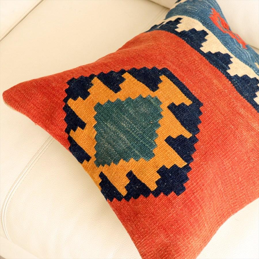 オールドキリムクッションカバー 38×38cm カシュカイ族 Qashkai Kilim Cushion |  | 02