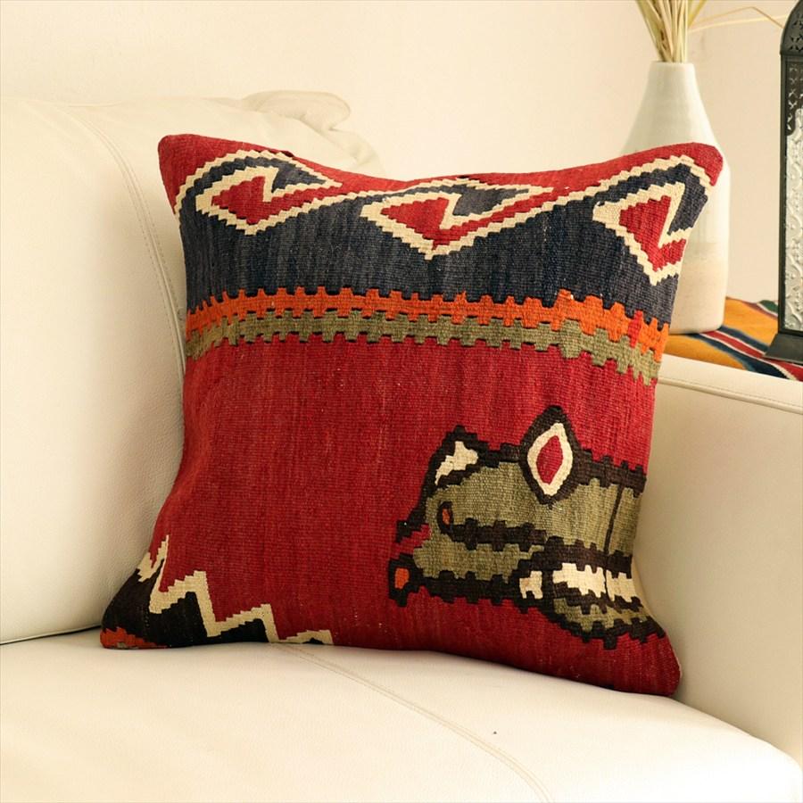 オールドキリムクッションカバー 40×41cm コーカサス Old Kilim Cushion | 