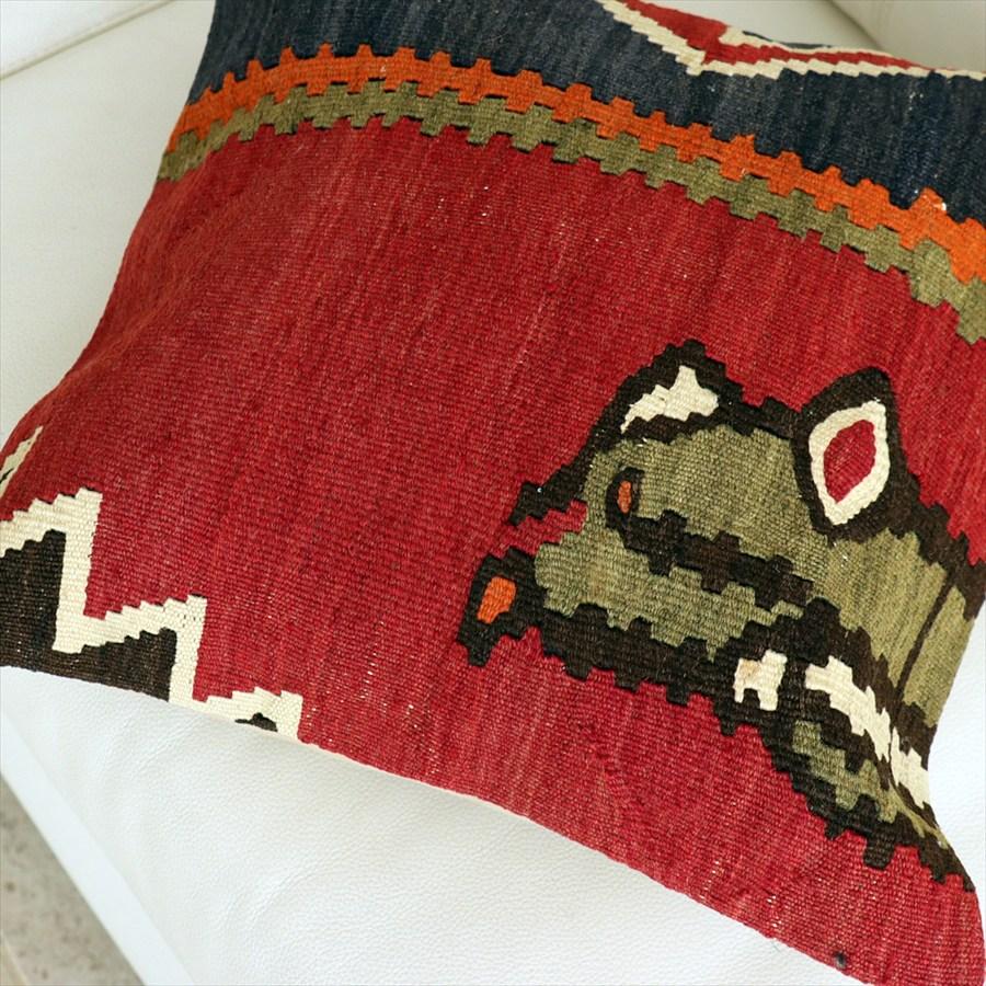 オールドキリムクッションカバー 40×41cm コーカサス Old Kilim Cushion |  | 02