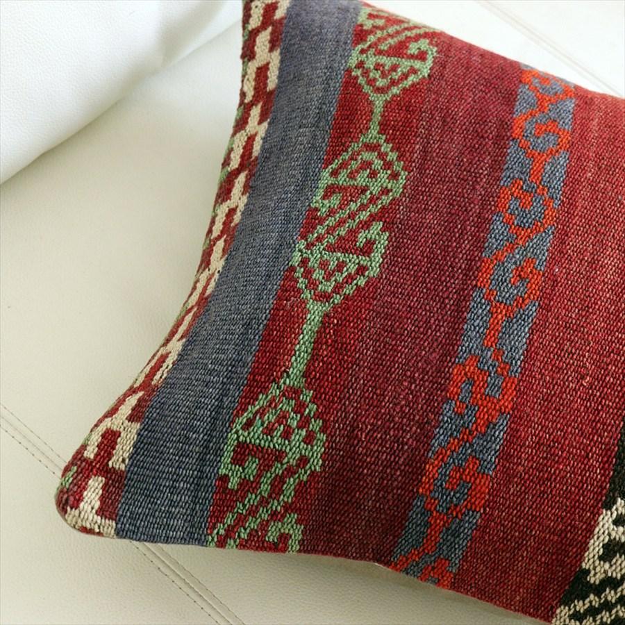 オールドキリムクッションカバー 40cm角サイズ 39×39cm ガジャリキリム Old Kilim Cushion |  | 01