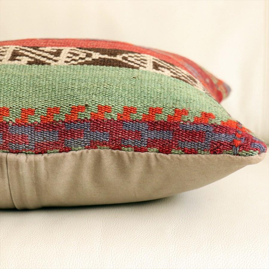 オールドキリムクッションカバー 40cm角サイズ 39×39cm ガジャリキリム Old Kilim Cushion |  | 04
