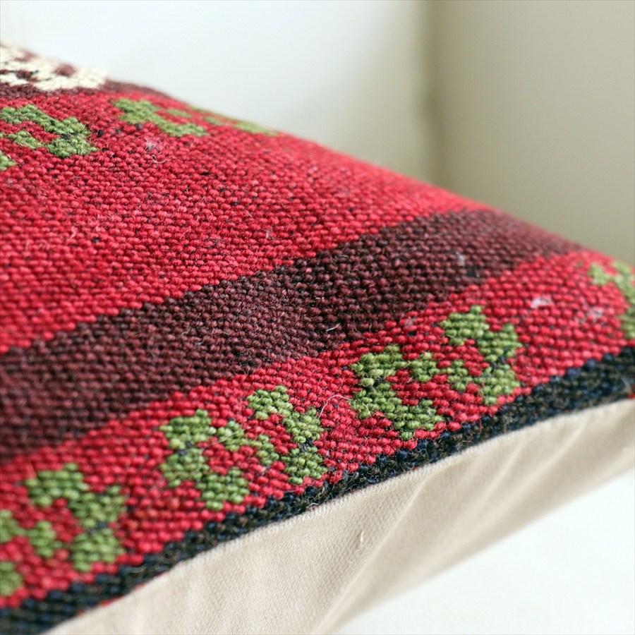 オールドキリムクッションカバー 40cm角サイズ 40×39cm ガジャリキリム Old Kilim Cushion |  | 03