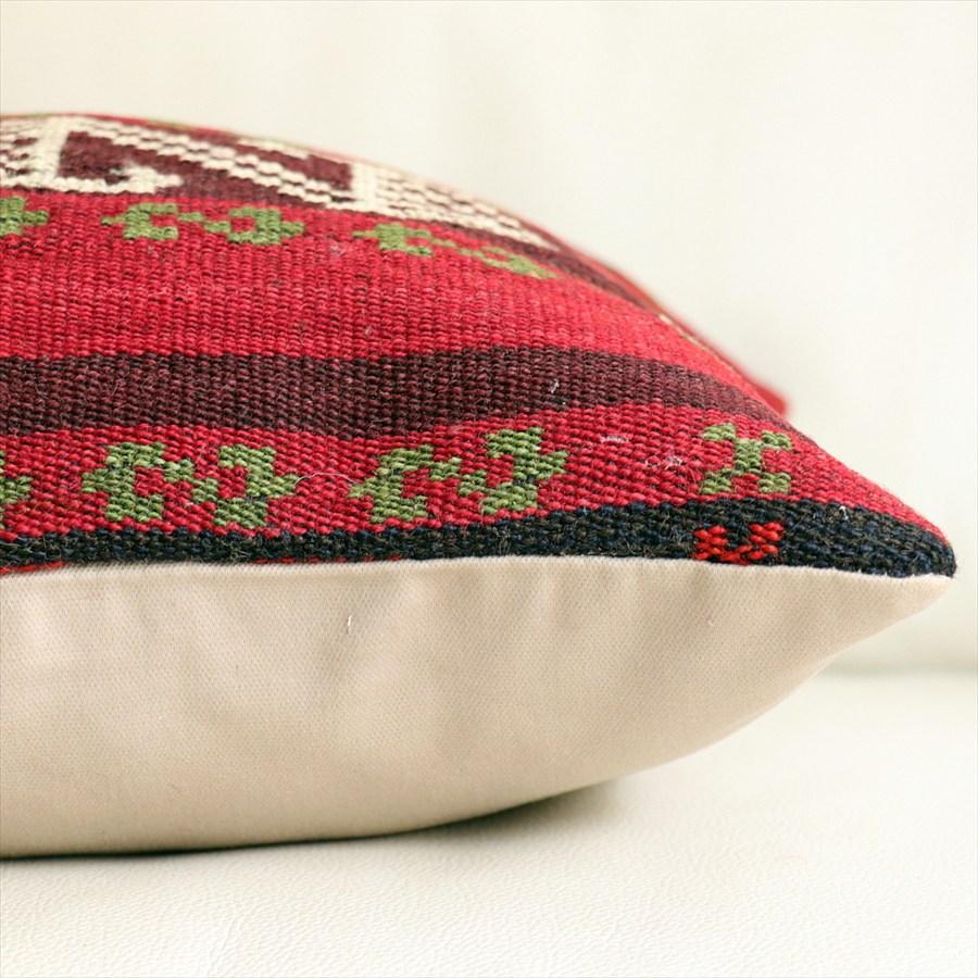 オールドキリムクッションカバー 40cm角サイズ 40×39cm ガジャリキリム Old Kilim Cushion |  | 04