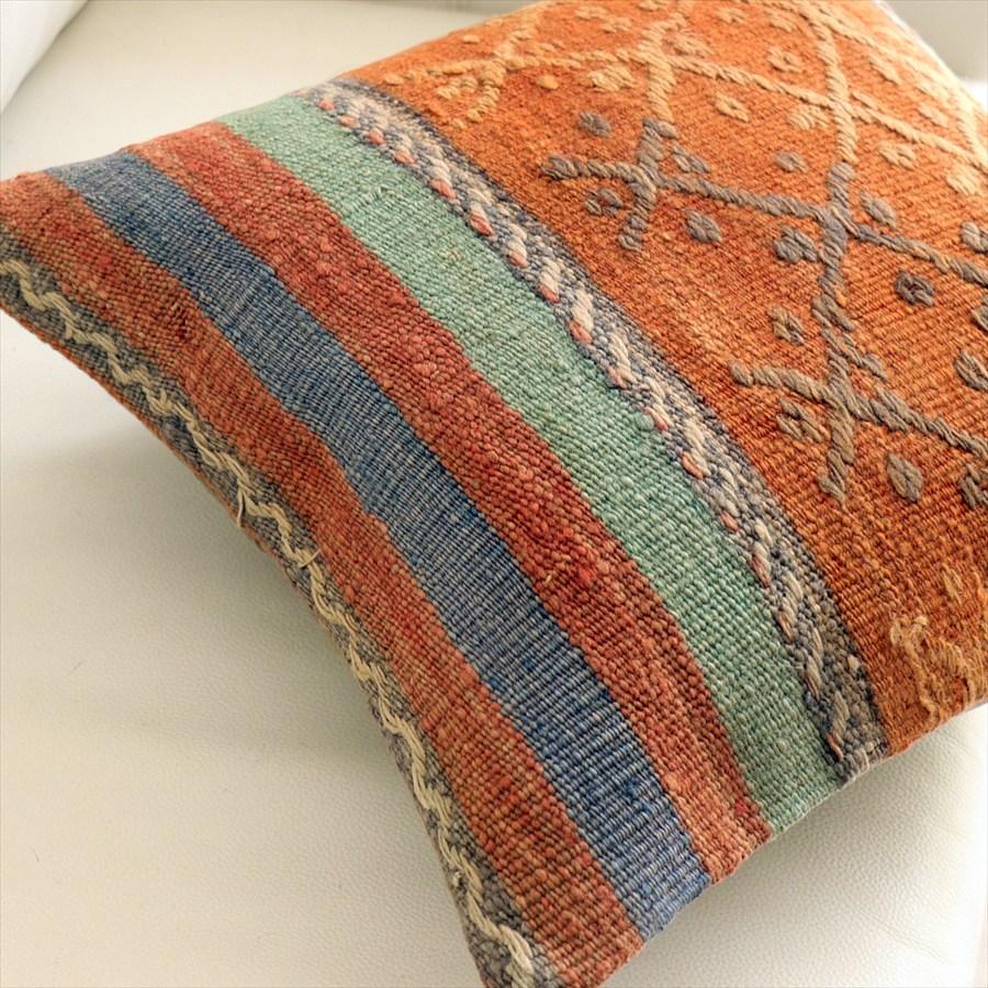 オールドキリムクッションカバー40cmサイズ 39×39cm バルケスィル・ジジム Old Kilim Cushion |  | 01
