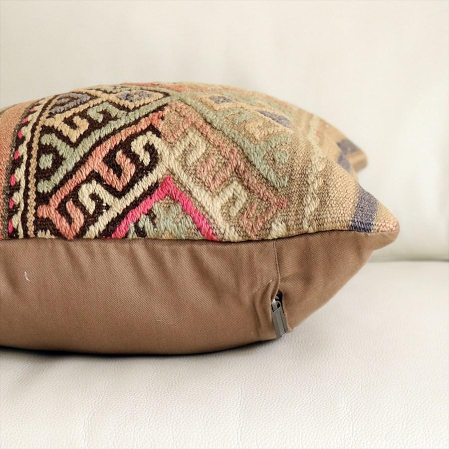 オールドキリムクッションカバー40cmサイズ 40×39cm バルケスィル・ジジム Old Kilim Cushion |  | 04