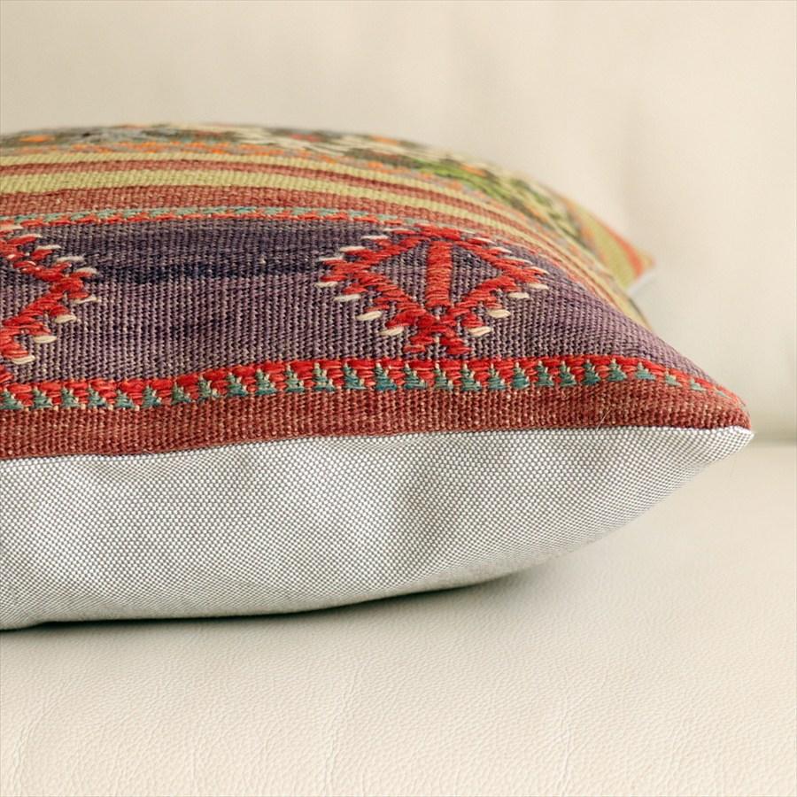 オールドキリムクッションカバー40cmサイズ 41×41cm バルケスィル・ジジム Old Kilim Cushion |  | 04