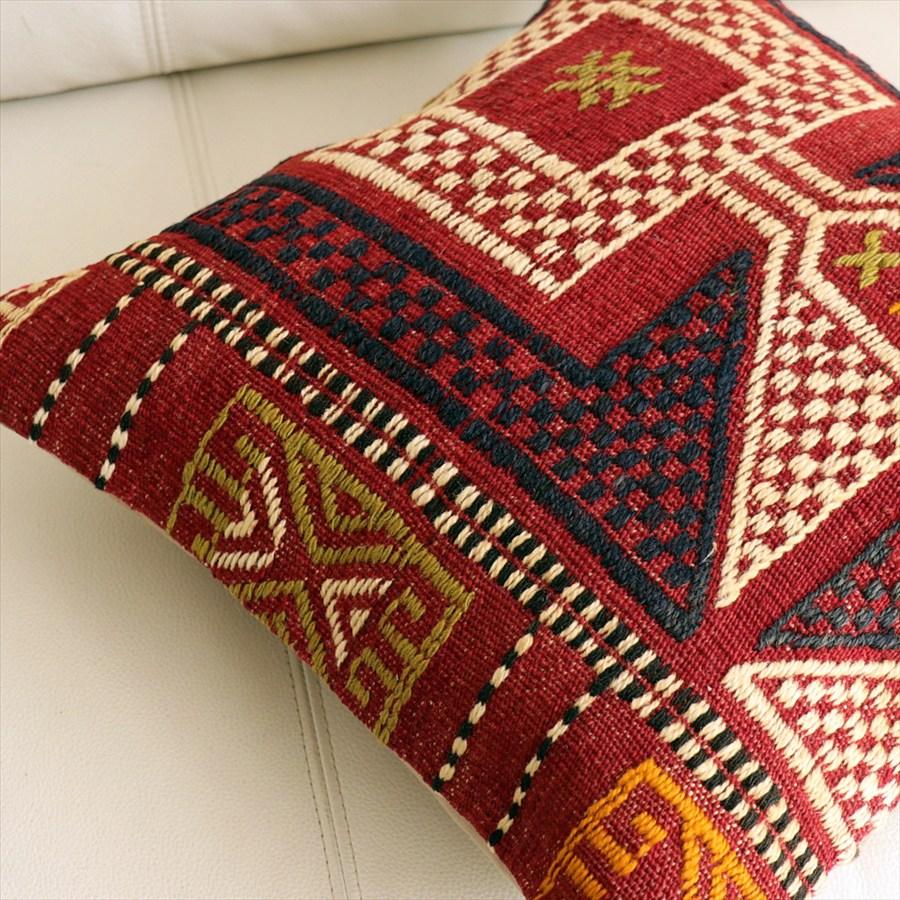 オールドキリムクッションカバー 40×40cm バルケスィル・ジジム Old Kilim Cushion |  | 01